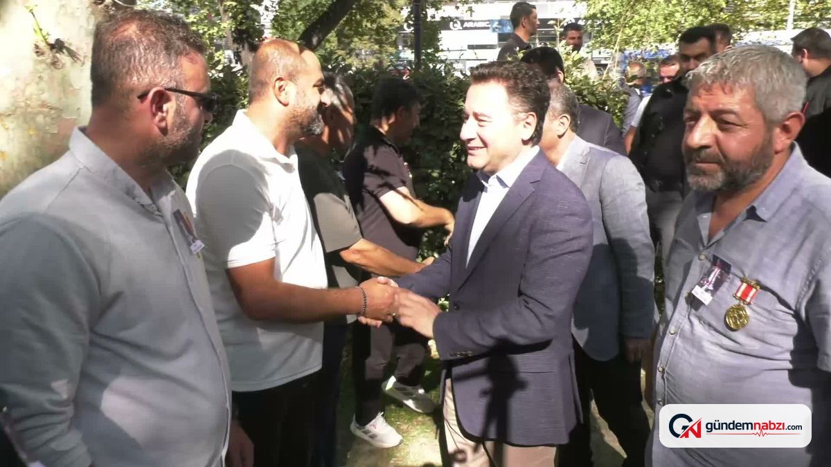 Babacan'dan Güvenpark'taki şehit yakınları ve gazilere destek