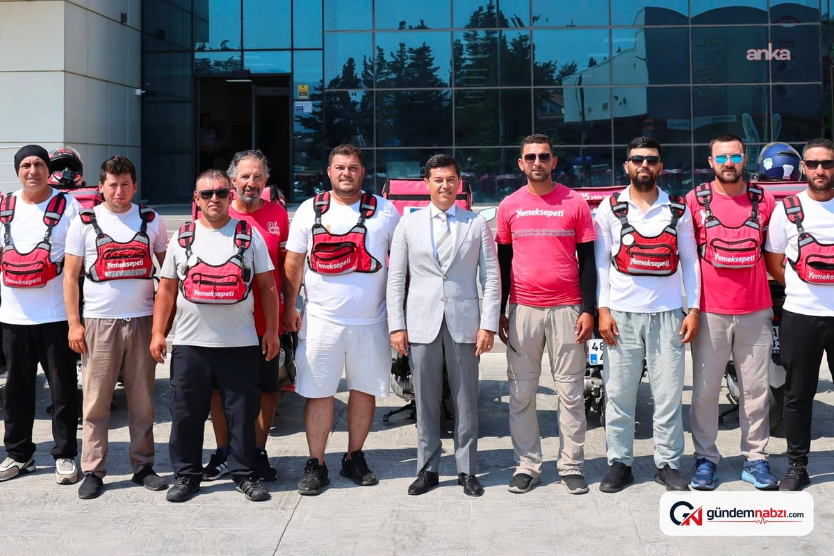 Muğla Marmaris'te DMD hastası Siraç için motokuryelerden destek