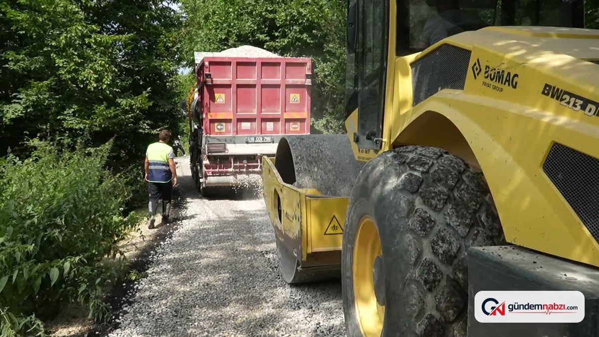 Bursa Büyükşehir Belediyesi, İnegöl'de 18 kilometrelik yol yenileme çalışması başlattı