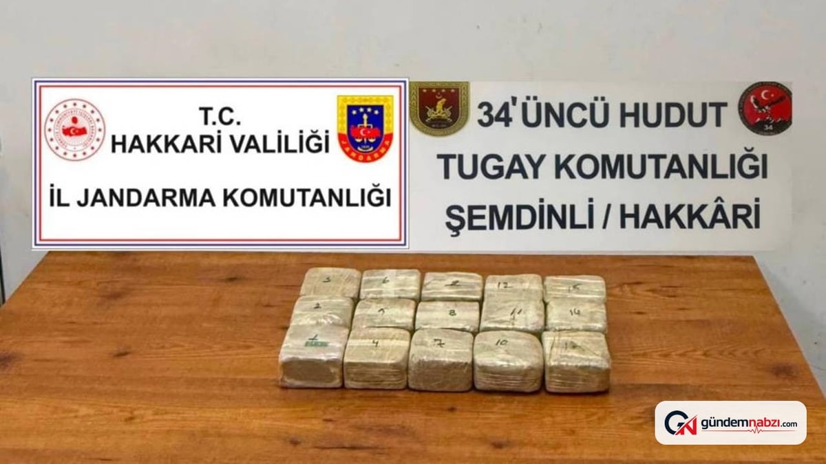 Hakkari-İran sınırında 7 kilo 720 gram eroin ele geçirildi