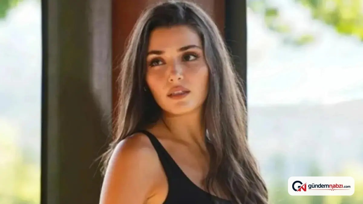 Hande Erçel'in asimetrik mini elbisesi sosyal medyada gündem oldu