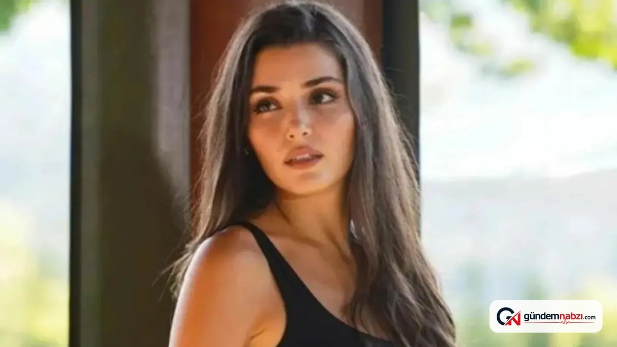 Hande Erçel'in asimetrik mini elbisesi sosyal medyada gündem oldu