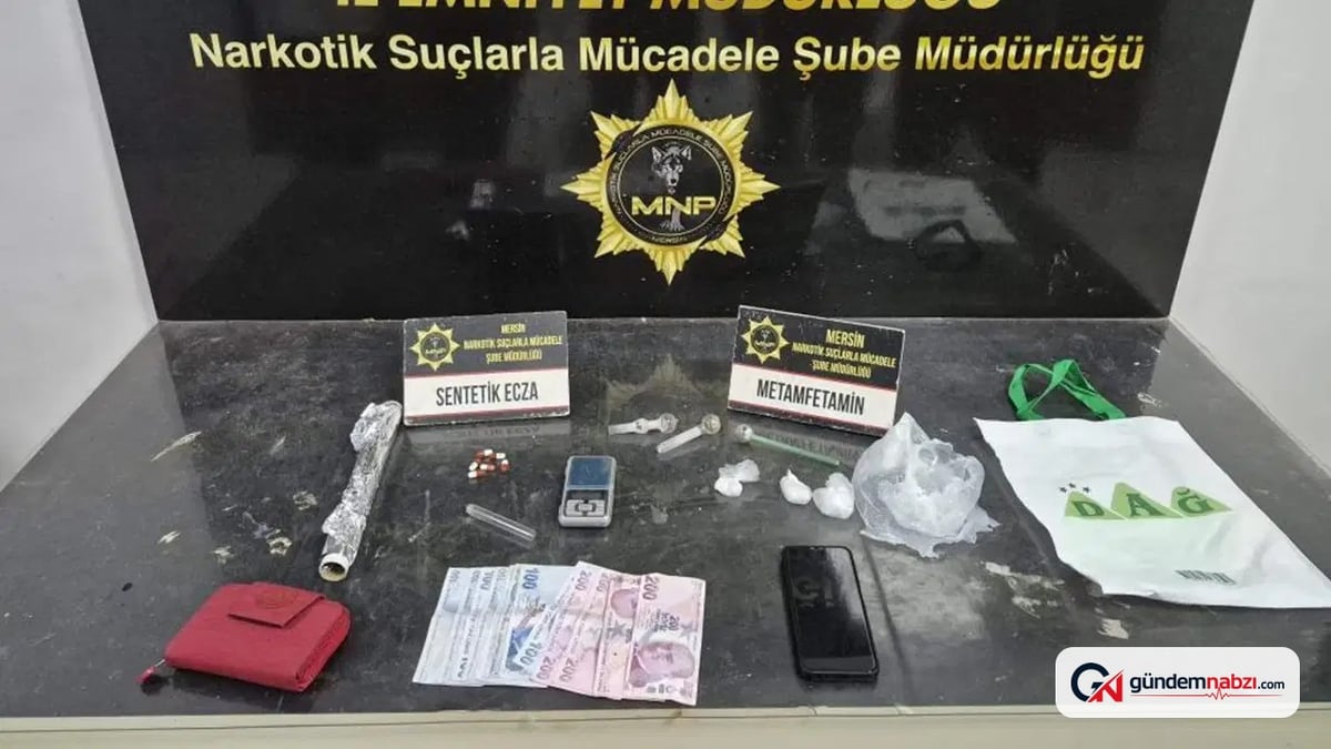 Mersin'de uyuşturucu operasyonu düzenlendi, 2 kişi tutuklandı