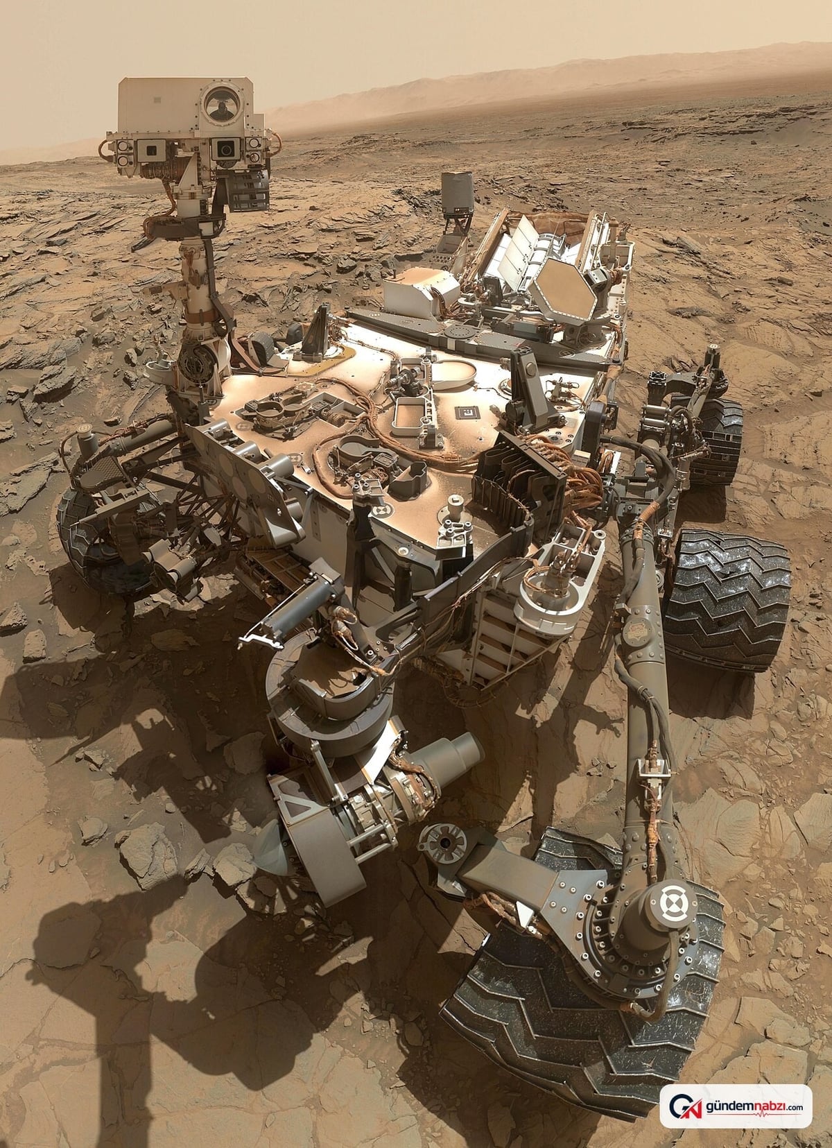 Mars'ta denizana silüeti kozmik ışın paraziti çıktı