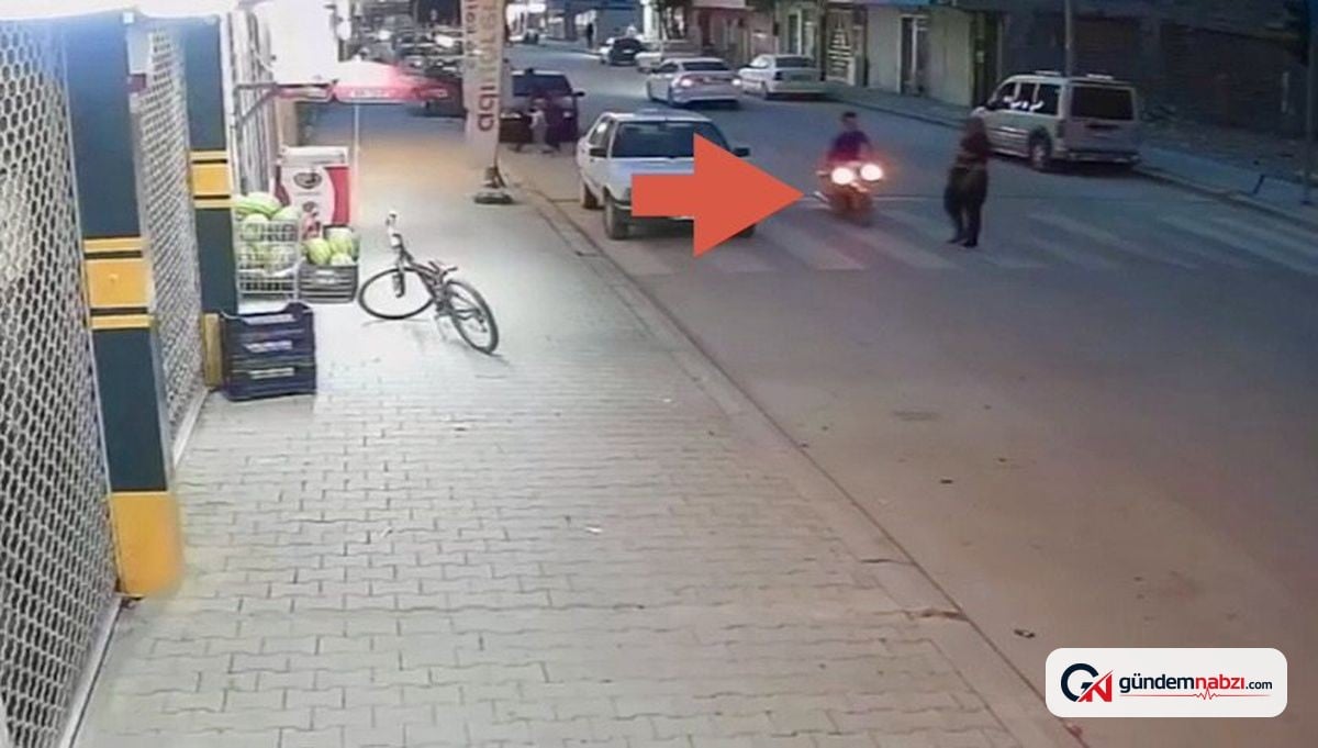 Kahramanmaraş'ta yaya geçidinde çarpan motosikletin sürücüsü kaçtı