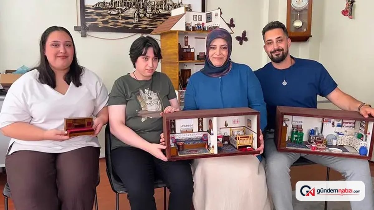 Ankara'da minyatür evler tasarlayan Yasemin Kara kültürümüzü yaşatıyor