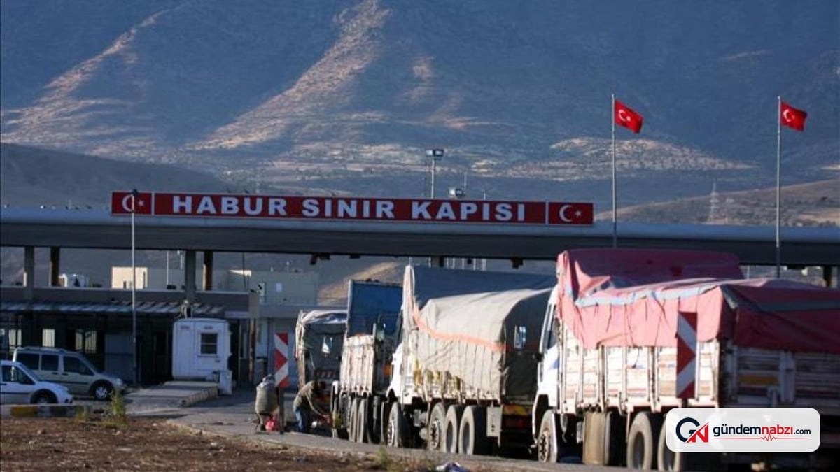 Habur Sınır Kapısı'nda 2026 yılının günlük tır çıkış rekoru