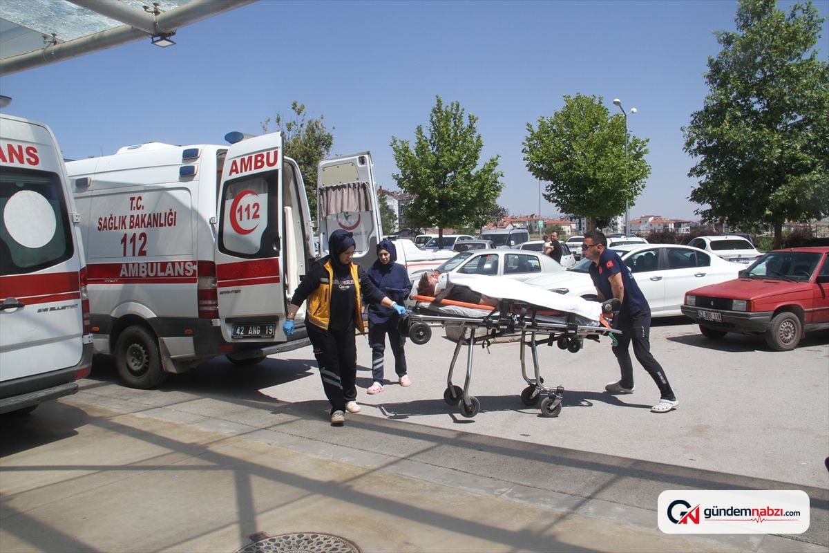 Konya Beyşehir'de trafik kazasında sürücü ağır yaralandı
