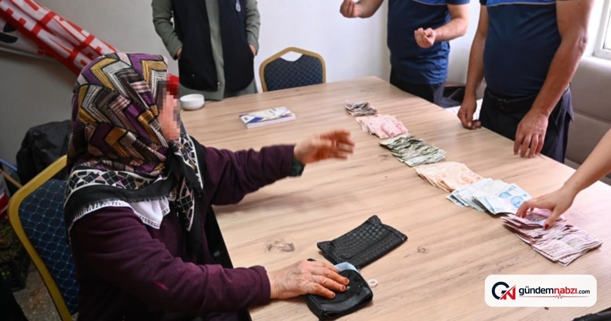 Dilencinin üzerinden 25 bin 190 lira çıktı