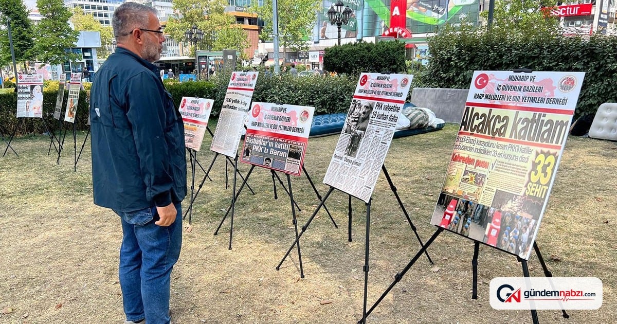 Ankara'da eylem yapan gazilerden Güvenpark'ta sergi