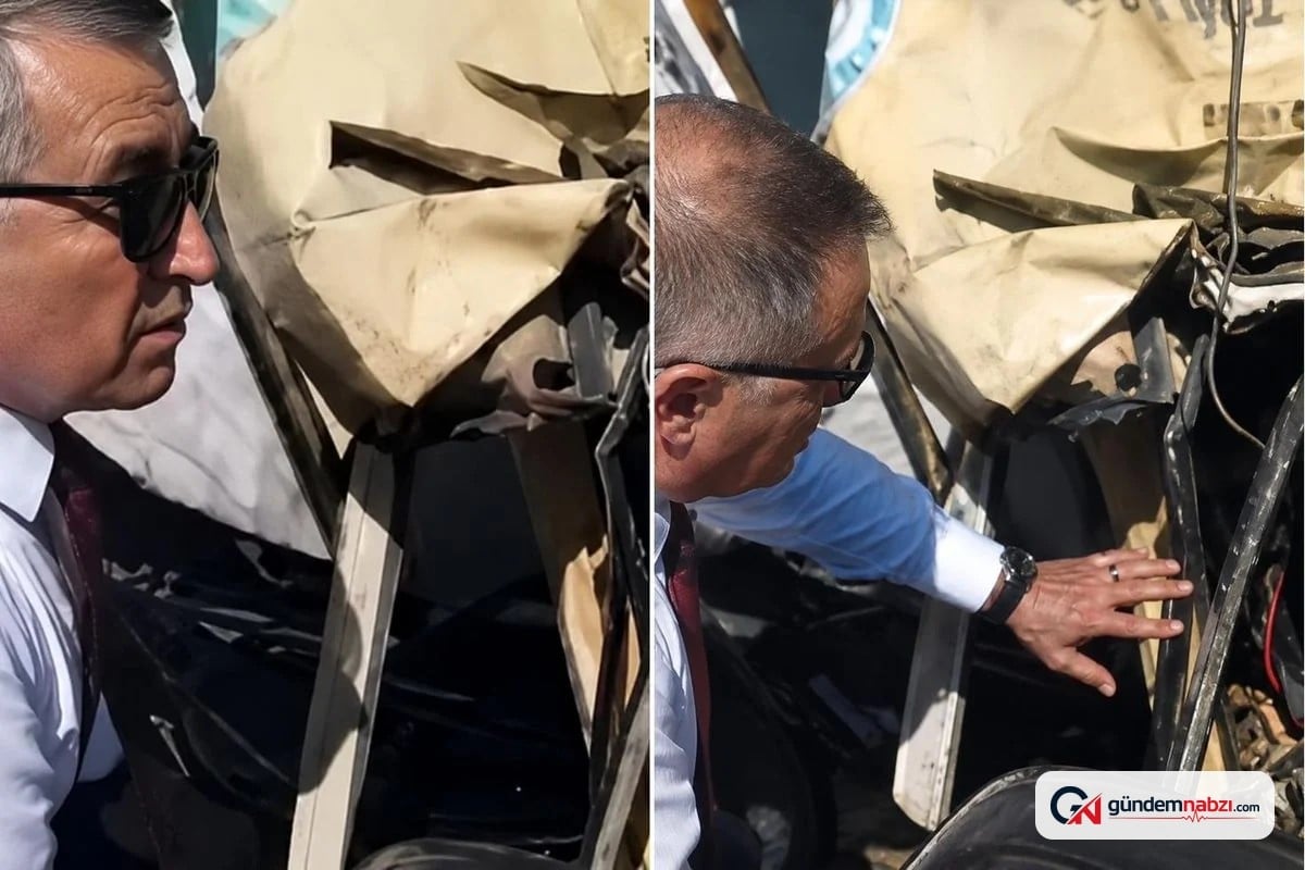 Kayseri'de arazöz devrildi, sürücüsü sıkıştı