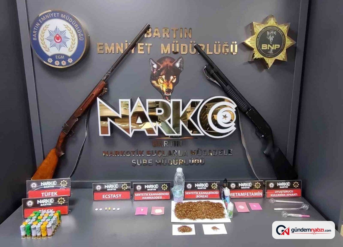 Bartın'da Narkotik operasyonunda 5 kişi gözaltına alındı