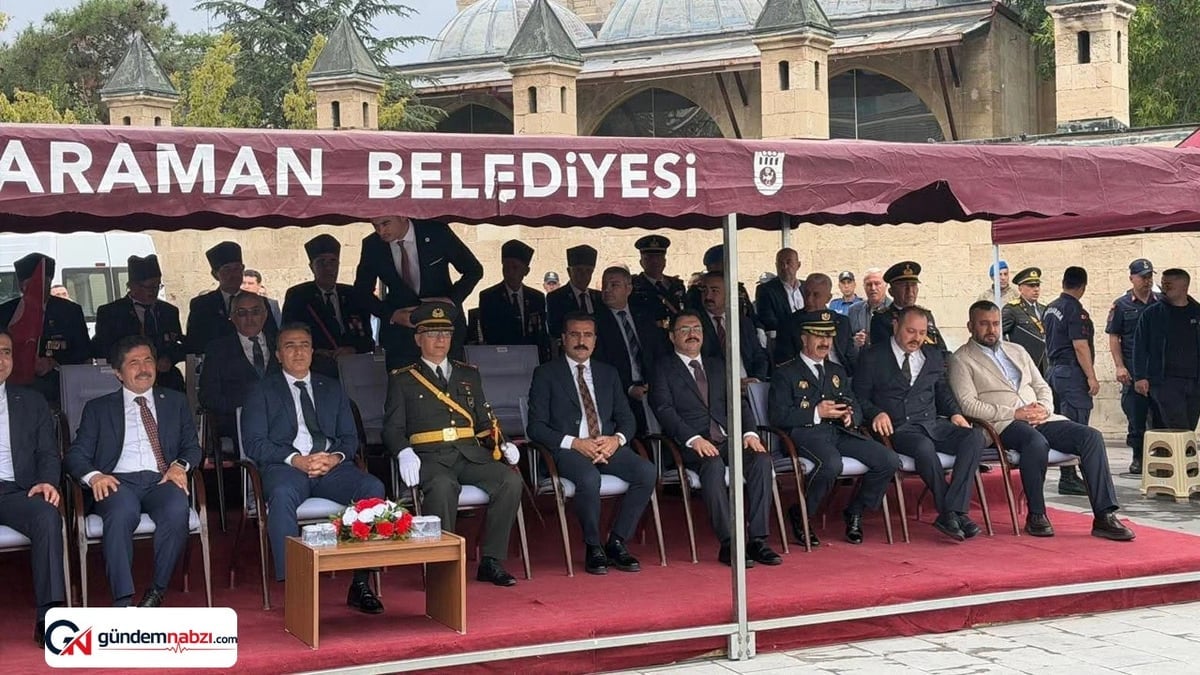 Karaman'da Zafer Bayramı töreninde protokol tartışması