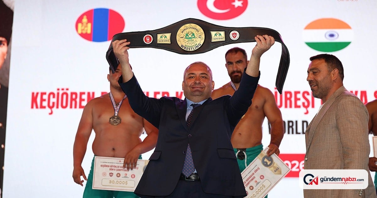 Özarslan, güreşçilere 15 milyon 620 bin lira ödül dağıttı