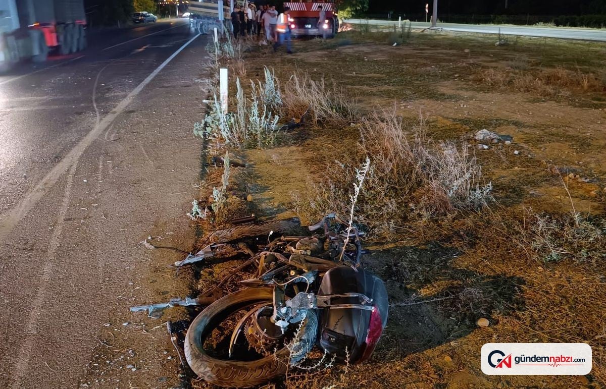 Kayseri'de iş makinesi ile motosiklet çarpıştı: 1 ölü