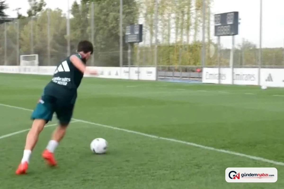 Arda Güler, antrenmanda uzak mesafeden muhteşem bir gol attı