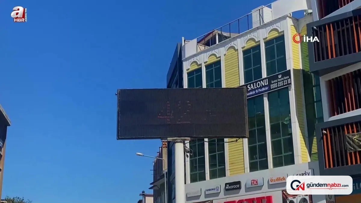 Balıkesir Edremit Körfezi'nde sıcaklık 40 dereceyi aştı
