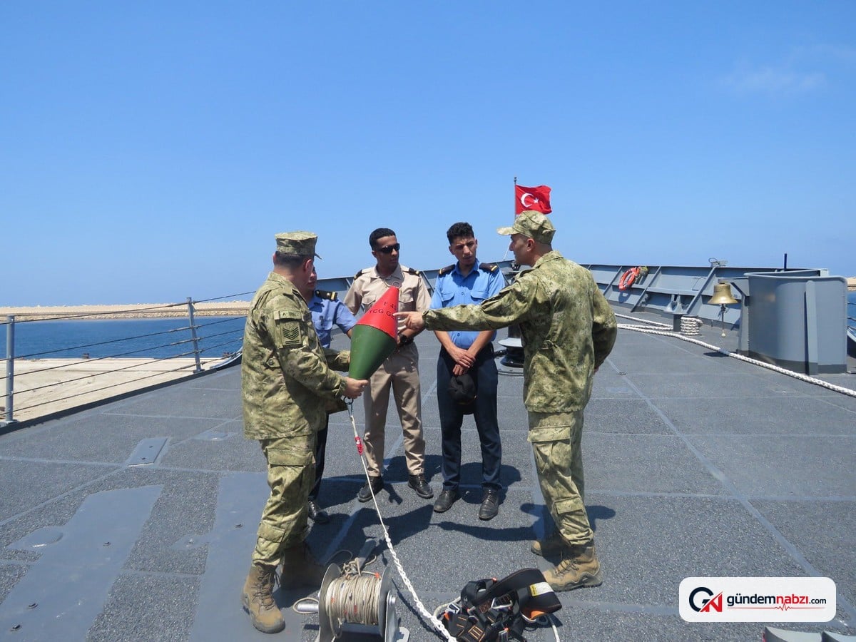 TCG Gemlik fırkateyni Libya personeline eğitim verdi