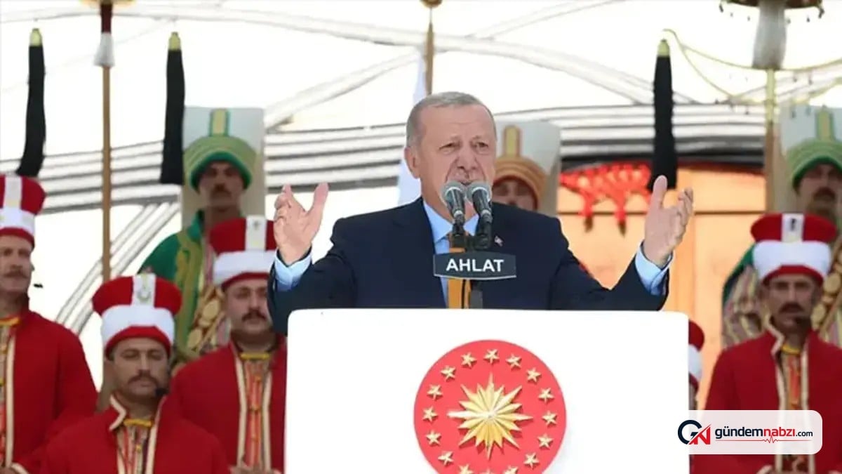 Erdoğan Bitlis Ahlat'ta konuştu: Nemrut Kalderası milli park ilan edildi