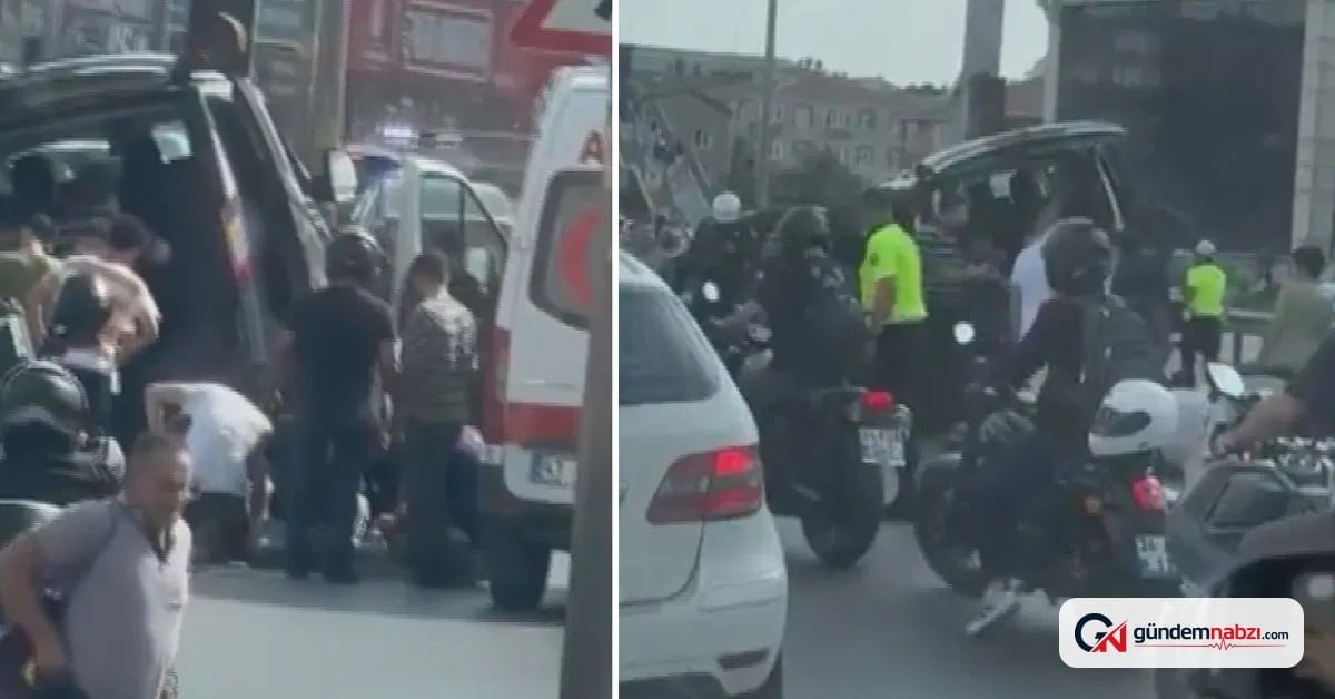 İstanbul Küçükçekmece'de hafif ticari araç kaza yaptı