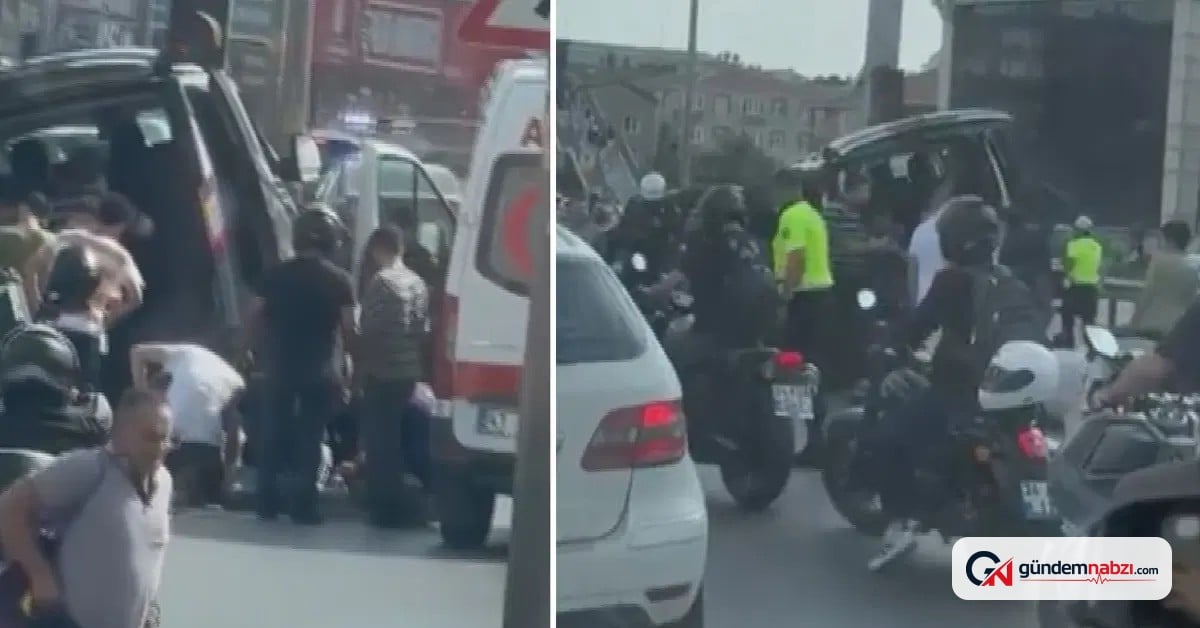 İstanbul Küçükçekmece'de hafif ticari araç kaza yaptı