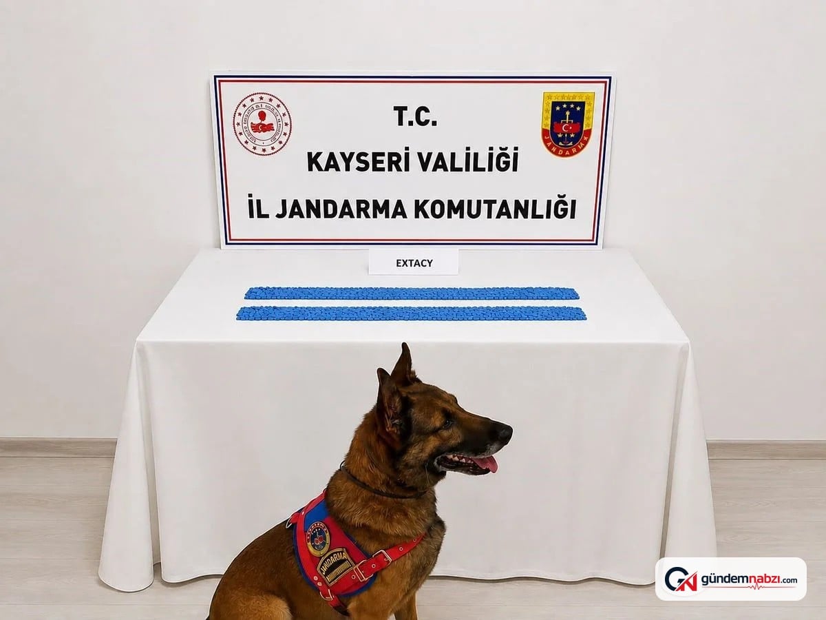 Kayseri'de uyuşturucu operasyonu: 2 bin 700 hap ele geçirildi