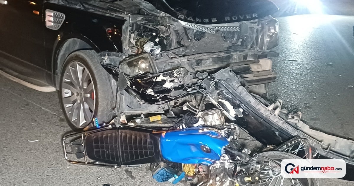 Aksaray'da kırmızı ışıkta geçen motosiklet cipe çarptı: 1 ölü, 1 yaralı
