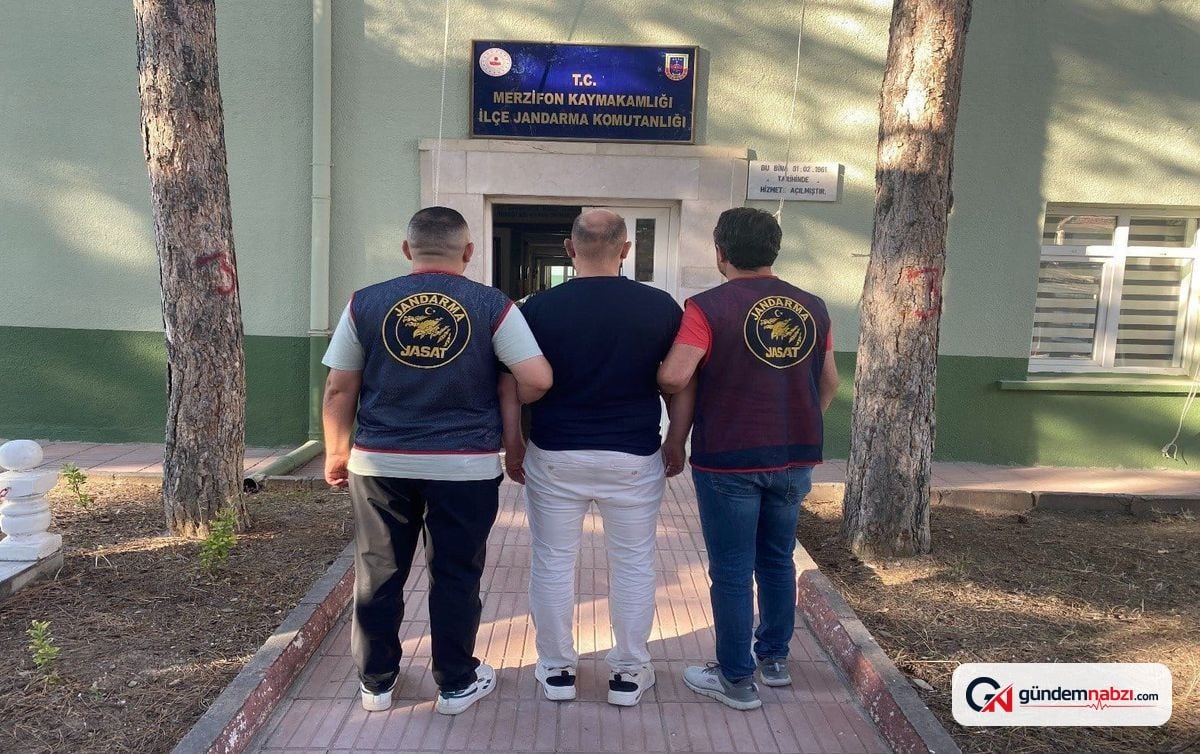JASAT, kırmızı bültenle aranan H.B.'yi Amasya Merzifon'da yakaladı