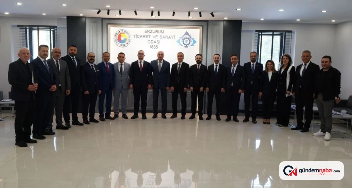 TCMB yönetimi Erzurum'da iş dünyasıyla bir araya geldi