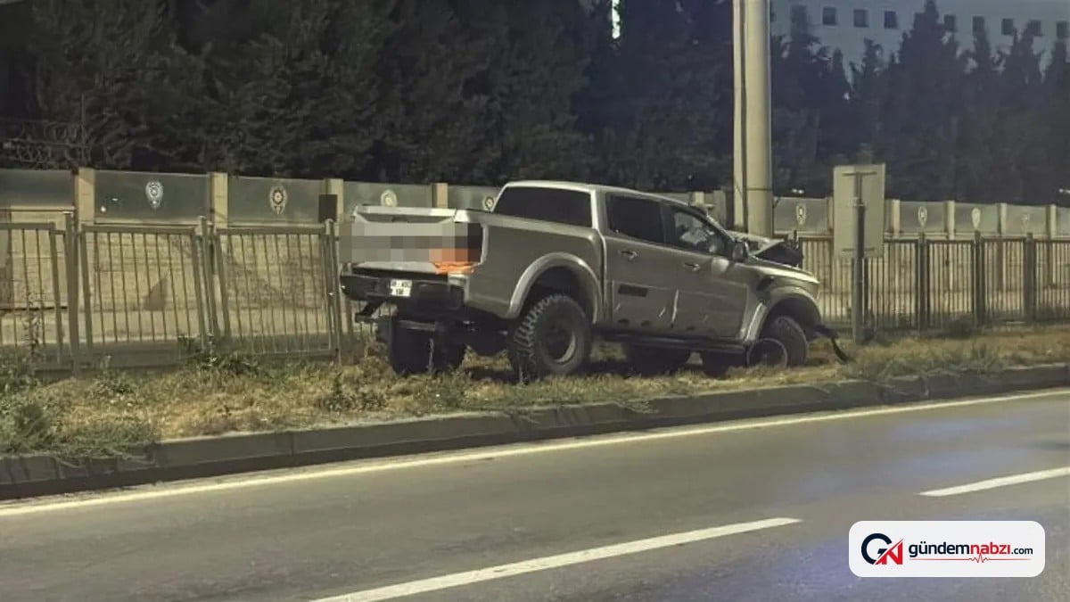 Arazi aracı PTS direğine çarptı: 1 yaralı