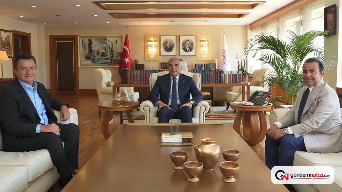 Bakan Ersoy, Acun Ilıcalı ile Kültür ve Turizm Bakanlığında bir araya geldi