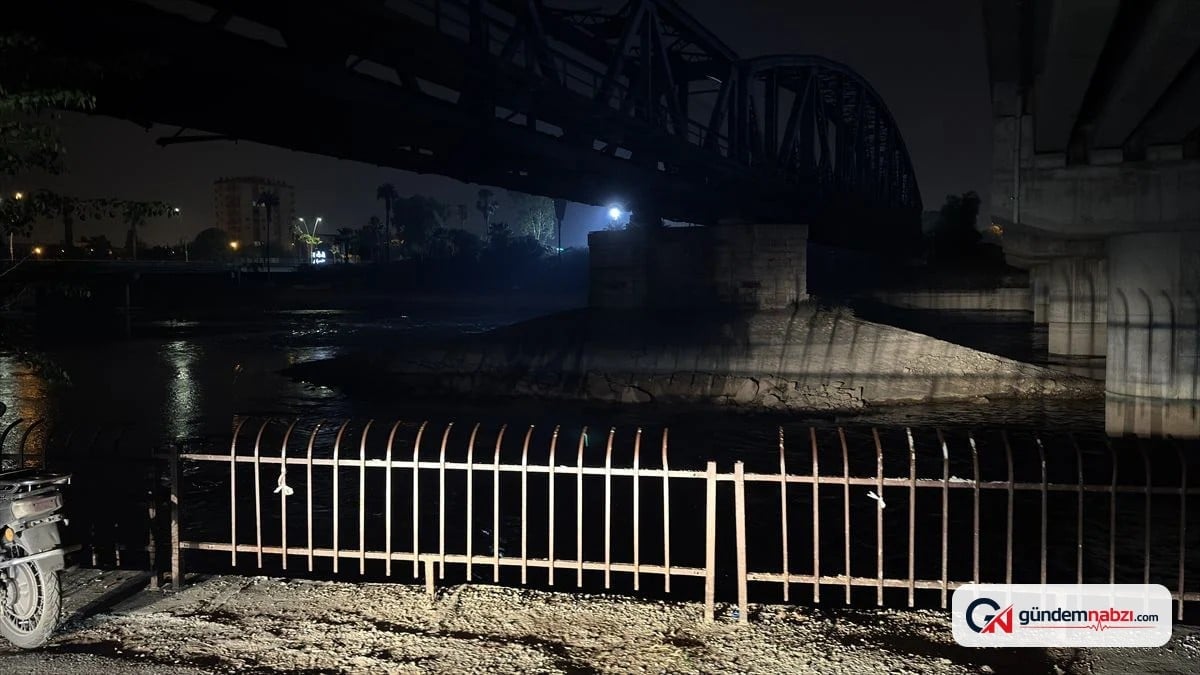 Adana'da köprüden düşen kişiyi itfaiye ekipleri kurtardı
