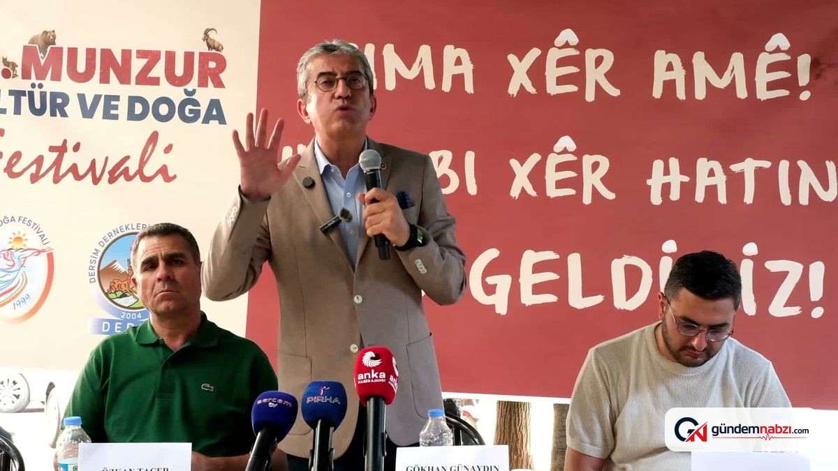Gökhan Günaydın'dan Tunceli'de "adil barış" vurgusu