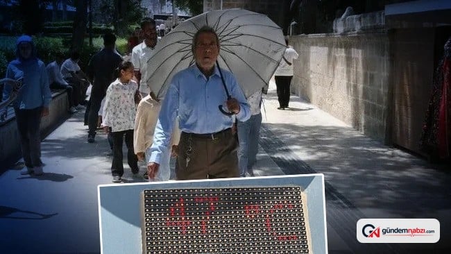 Şanlıurfa'da Termometreler 47 dereceyi gösterdi