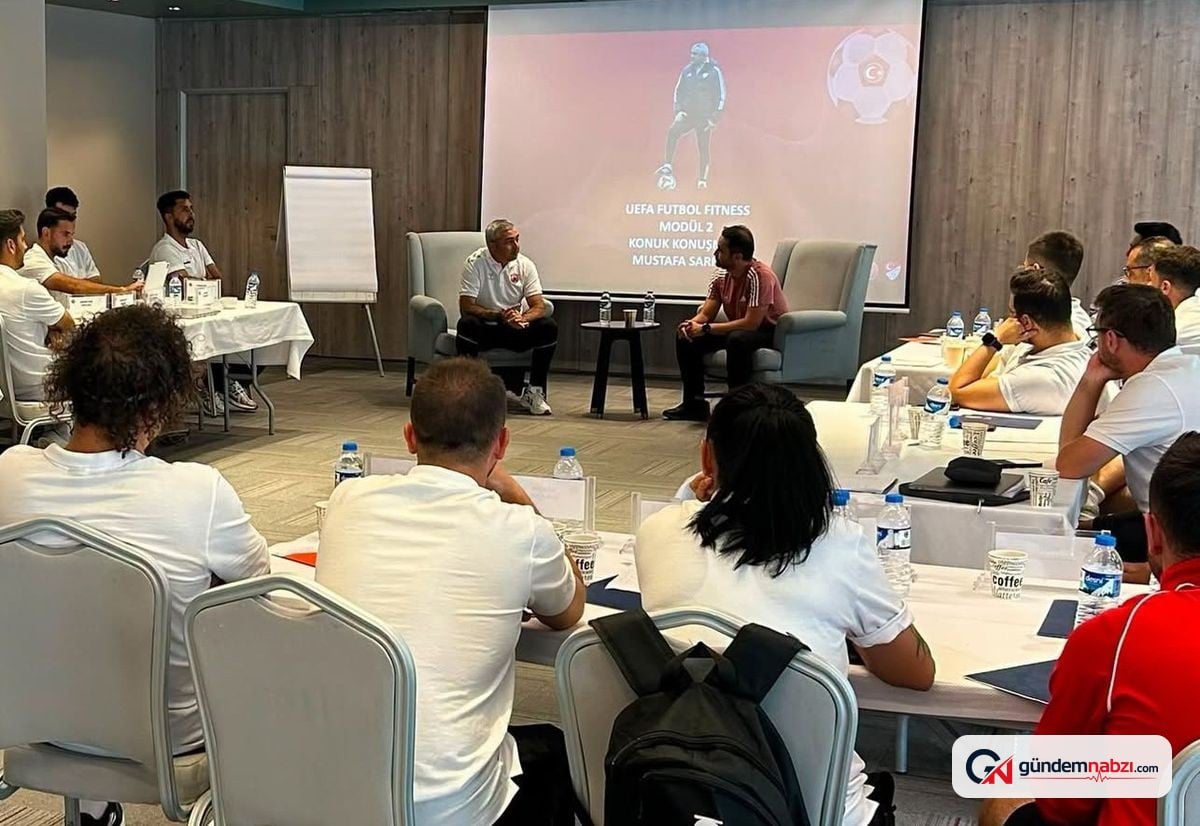 Mustafa Sarıgül, UEFA kursunda antrenör adaylarıyla buluştu