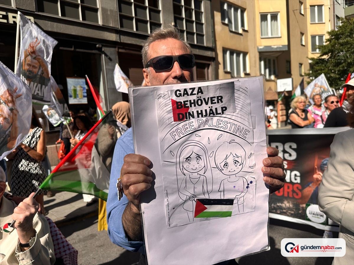 Stokholm'da Gazze ve Lübnan'a yönelik saldırılar protesto edildi