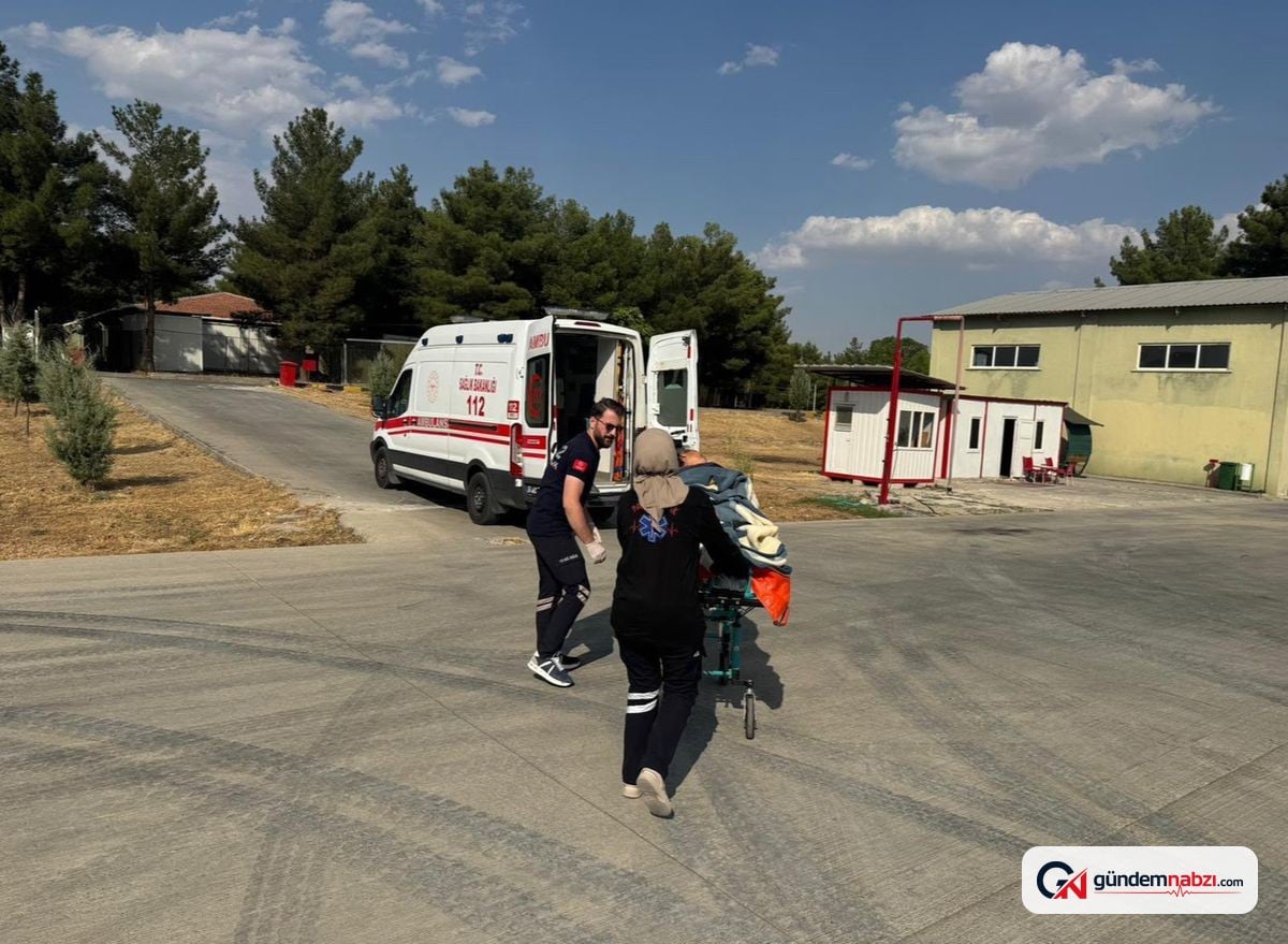 Beyin kanaması geçiren kadın ambulans helikopterle hastaneye sevk edildi