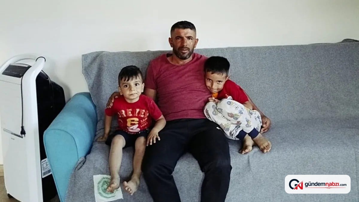Depremzede baba, devlet desteğiyle çocuklarına kavuştu