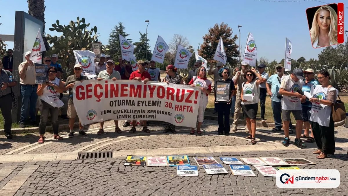 Emekliler 30. haftada hakları için meydanda toplandı
