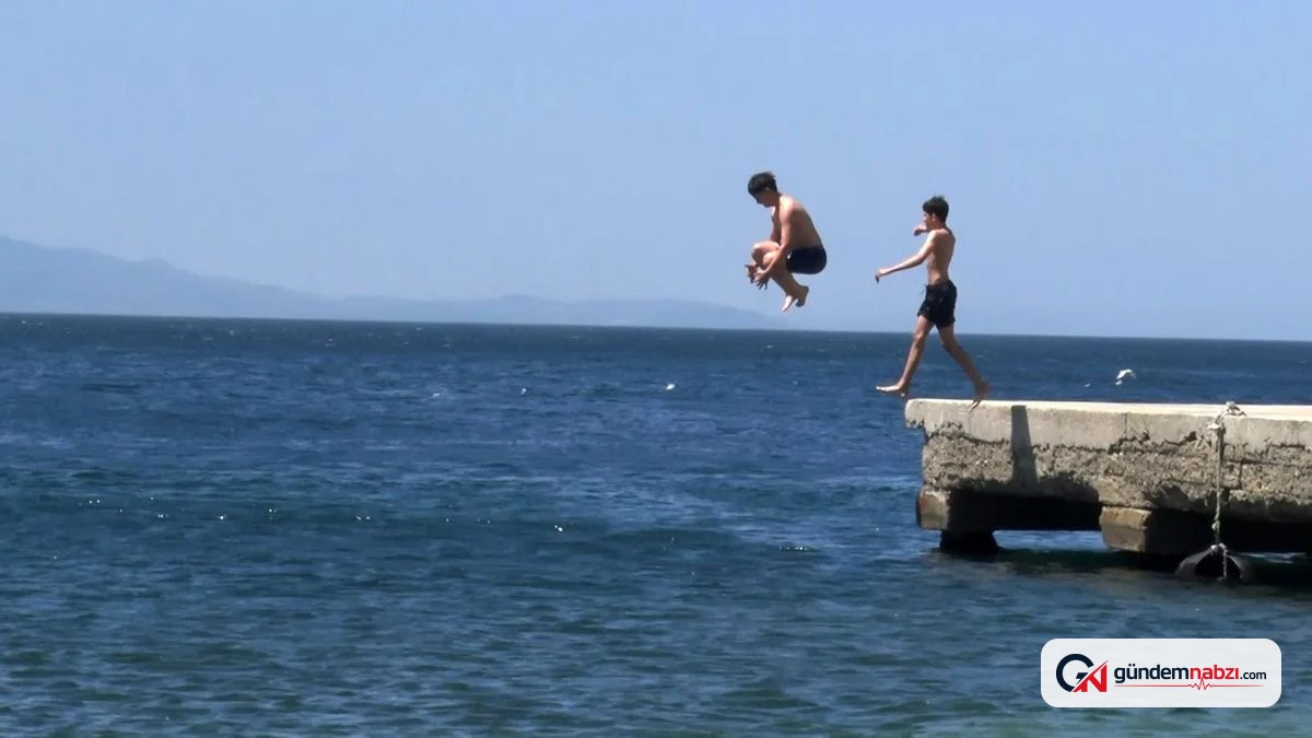 Bursa'da sıcak hava nedeniyle sahillerde yoğunluk yaşandı