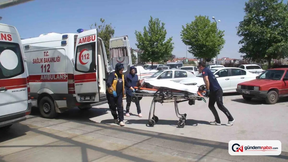 Konya Beyşehir'de hafif ticari araç devrildi: 1 yaralı