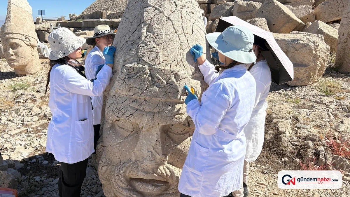 Nemrut Dağı'ndaki heykeller için 5 yıllık koruma çalışmaları başlatıldı