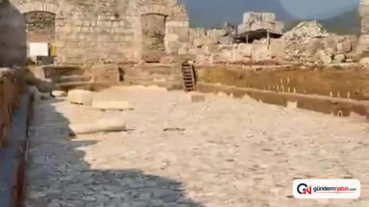 Tralleis Antik Kenti'nde 2 bin yıllık havuz restore edildi