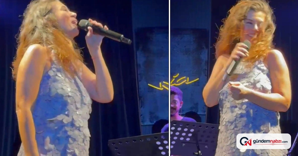 Gökçe Bahadır, hamilelik sonrası Bodrum konserinde sahneye çıktı