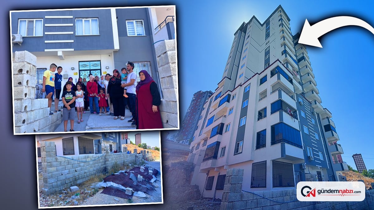 Gaziantep'te 56 daireli apartman sakinleri müteahhidi şikayet ediyor