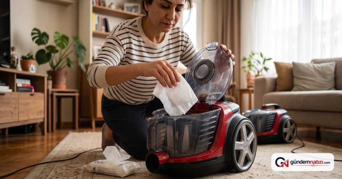 Elektrik süpürgesine ıslak mendil koyma yöntemi yayıldı