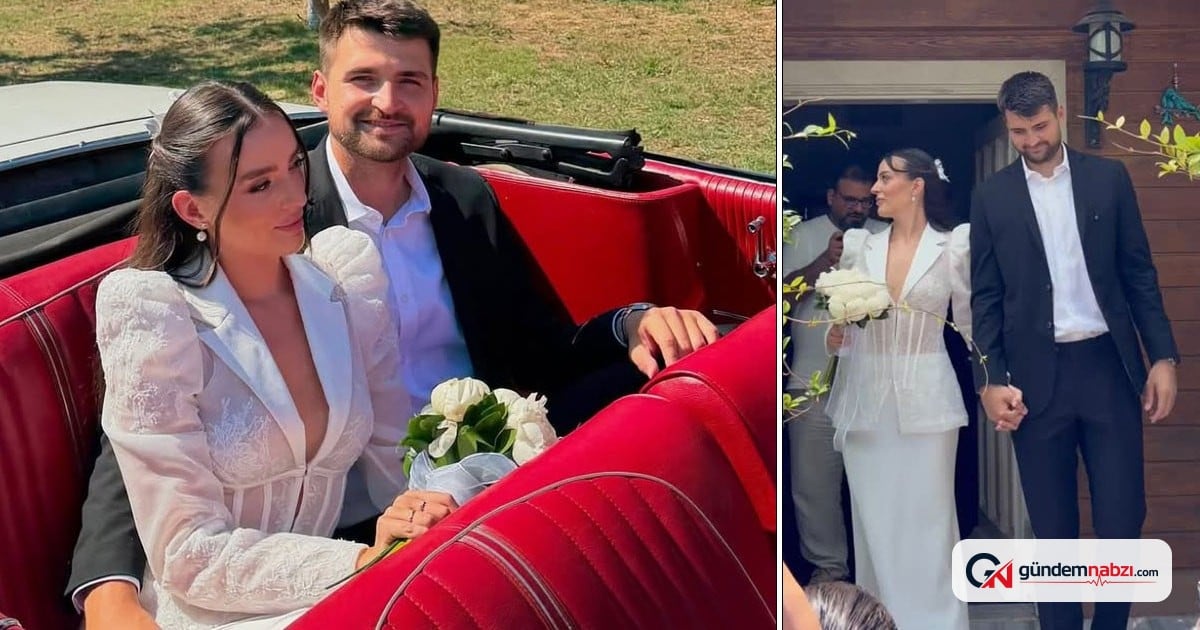 Ersin Destanoğlu evlendi, gelinliğinde modern bir tercih yaptı