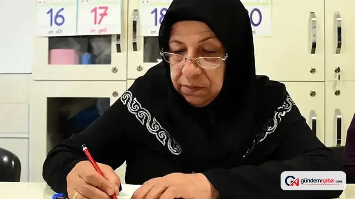 Gaziantep'te Leyla Akcan, otobüs durağında duyduğu sözlerle okuma yazma kursuna başladı