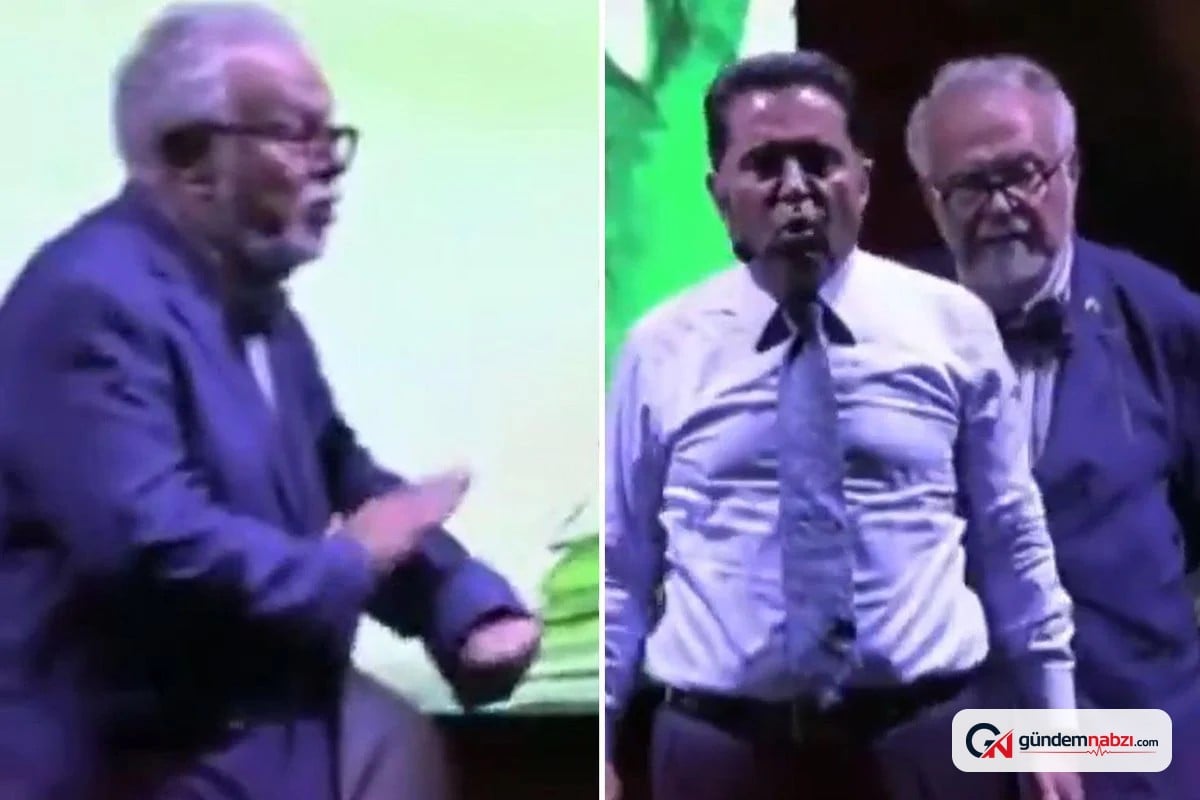 Celal Şengör, Edremit Kitap Fuarı'nda Ahmet Özer'e müdahale etti