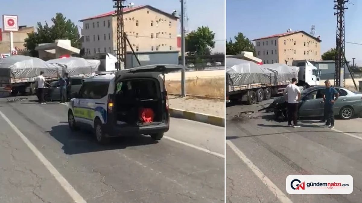 Muş'ta tır ile otomobil çarpıştı, bir kişi yaralandı